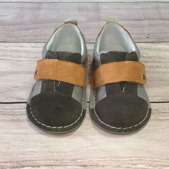 NIB Pipit Toddler Suede Shoes - Jack - Brown Stone Size 7 NIB - Picture 3 of 8